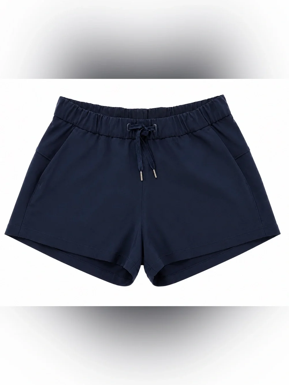 lululemon athletica Navy elastic & Drawstring Athletic Shorts